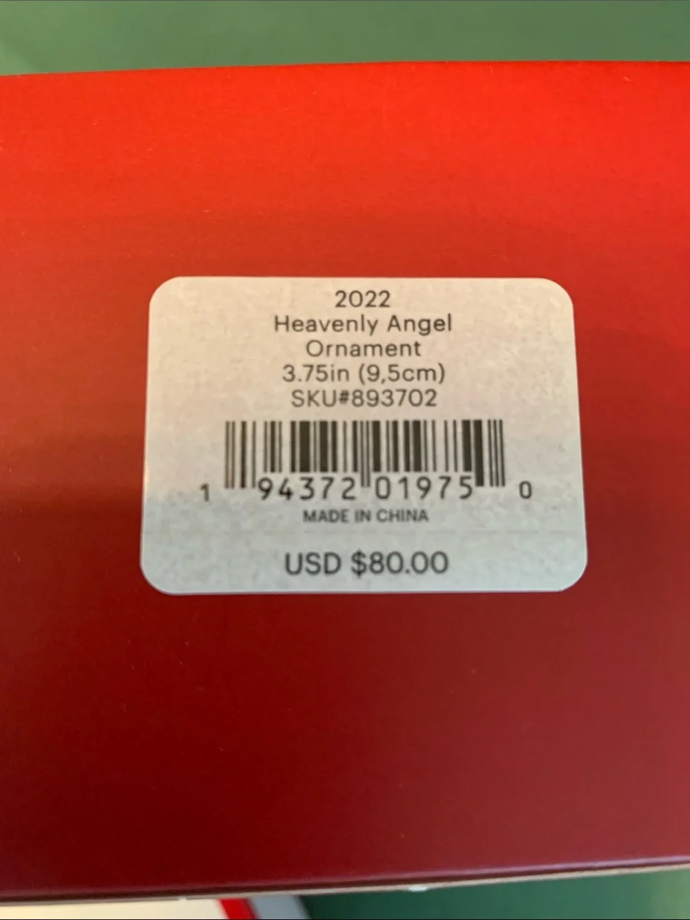 (2) Lenox Christmas Ornaments 2020 Annual Seashell Angel 2022 Heavenly Angel